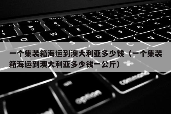 一个集装箱海运到澳大利亚多少钱（一个集装箱海运到澳大利亚多少钱一公斤）