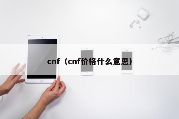 cnf（cnf价格什么意思）