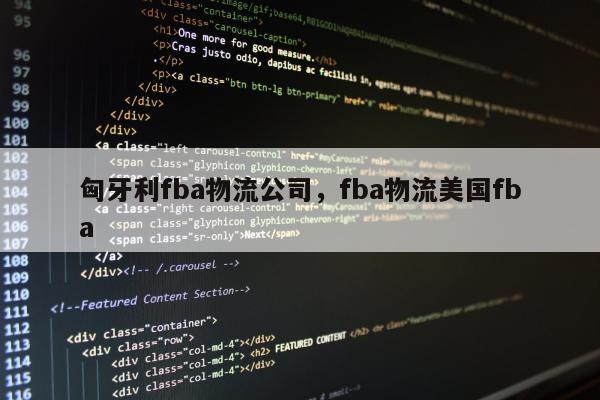 匈牙利fba物流公司，fba物流美国fba