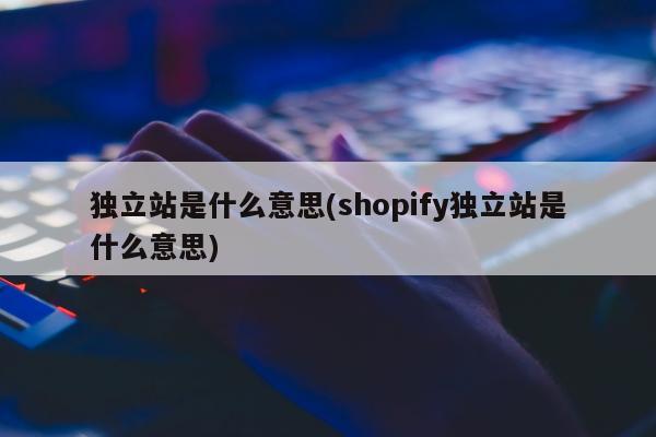 独立站是什么意思(shopify独立站是什么意思)